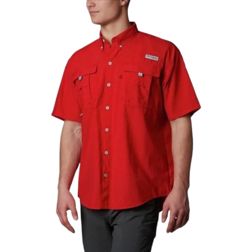 Columbia Mens Shirt PFG Bahama II Short Sleeve Fishing